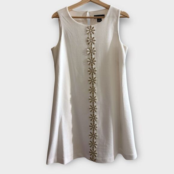 Jessica Howard Women's Sleeveless Trapeze Dress with Lace Trim Size 12P - Picture 2 of 5